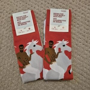 Old Spice Funny Novelty Socks For Your Manly Man Feet Two Pairs One Size